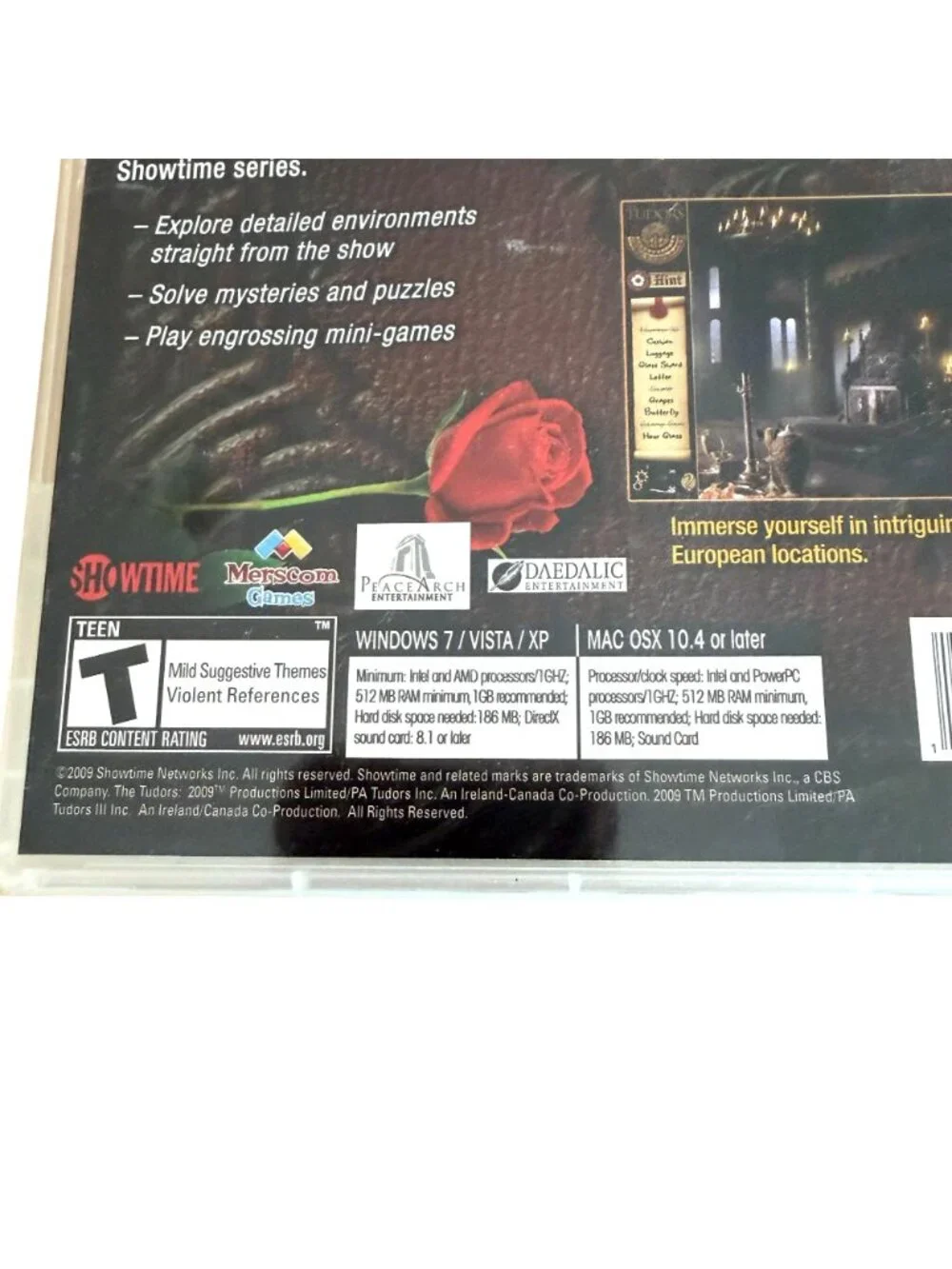 The Tudors Hidden Object Adventure Game NEW PC Mac Showtime Series Inspired